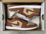 Authentic Air Jordan 1 Low GS Brown/Legend Coffee