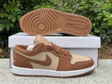 Authentic Air Jordan 1 Low GS Brown/Legend Coffee