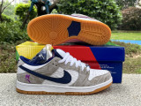 Authentic Rayssa Leal x Nike Dunk SB  Pure Platinumand Vivid Purple