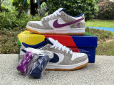 Authentic Rayssa Leal x Nike Dunk SB  Pure Platinumand Vivid Purple