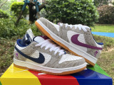 Authentic Rayssa Leal x Nike Dunk SB  Pure Platinumand Vivid Purple