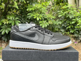 Authentic Air Jordan 1 Low Black Gum