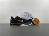Authentic Nike Kobe 6 Black/Dark Grey-White-Del So