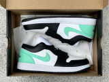 Authentic Air Jordan 1 Low GS “Green Glow”
