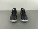 Authentic Nike Kobe 6 Black/Dark Grey-White-Del So