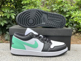 Authentic Air Jordan 1 Low GS “Green Glow”