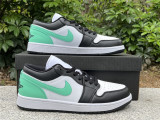 Authentic Air Jordan 1 Low GS “Green Glow”