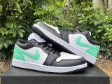 Authentic Air Jordan 1 Low GS “Green Glow”
