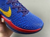 Authentic Nike Kobe 6 Red/Dark Blue/Yellow