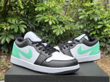 Authentic Air Jordan 1 Low GS “Green Glow”