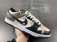 Authentic Nike Dunk Low Black/Brown/White