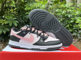 Authentic Nike Dunk Low White/Black/Pink