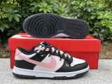 Authentic Nike Dunk Low White/Black/Pink