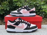 Authentic Nike Dunk Low White/Black/Pink