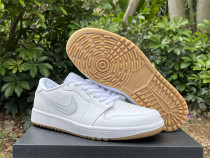 Authentic Air Jordan 1 Low GS Golf White