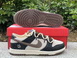 Authentic Nike Dunk Low Black/Brown