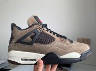 Authentic Travis Scott x Air Jordan 4 Dark Mocha/Grey/Sail