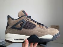 Authentic Travis Scott x Air Jordan 4 Dark Mocha/Grey/Sail