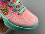 Authentic Nike Kobe 6 Pink/Green/Gold