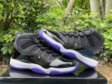 Authentic Air Jordan 11 Black/Purple