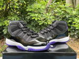 Authentic Air Jordan 11 Black/Purple