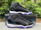 Authentic Air Jordan 11 Black/Purple