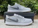 Authentic Air Jordan 1 Low Golf GS “Wolf Grey”