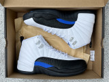 Authentic Air Jordan 12 White/Black/Game Royal