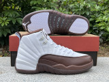Authentic SoleFly x Air Jordan 12 White/Baroque Brown
