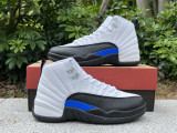 Authentic Air Jordan 12 White/Black/Game Royal