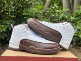 Authentic SoleFly x Air Jordan 12 White/Baroque Brown