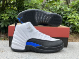 Authentic Air Jordan 12 White/Black/Game Royal
