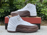 Authentic SoleFly x Air Jordan 12 White/Baroque Brown