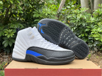 Authentic Air Jordan 12 White/Black/Game Royal
