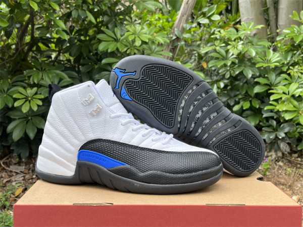 Authentic Air Jordan 12 White/Black/Game Royal