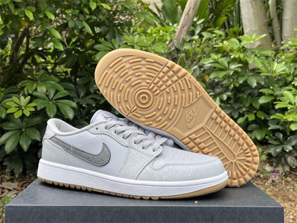 Authentic Air Jordan 1 Low Golf GS “Wolf Grey”