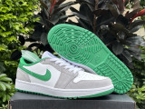 Authentic Air Jordan 1 Low Golf GS  “Pine Green”