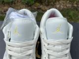 Authentic Air Jordan 1 Low GS White/Yellow