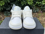 Authentic Air Jordan 1 Low GS White/Yellow