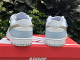 Authentic Nike Dunk Low Neutral White/Blue/Brown