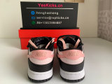 Authentic Nike Dunk Low White/Black/Pink