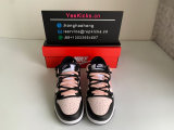 Authentic Nike Dunk Low White/Black/Pink