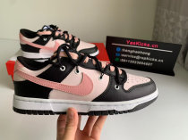 Authentic Nike Dunk Low White/Black/Pink