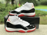 Authentic Air Jordan 11 Red/Black/White