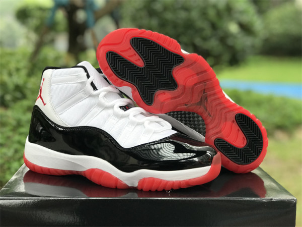 Authentic Air Jordan 11 Red/Black/White