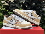 Authentic Nike Dunk Low White/Brown