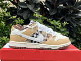Authentic Nike Dunk Low White/Brown