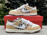 Authentic Nike Dunk Low White/Brown