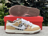 Authentic Nike Dunk Low White/Brown