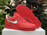 Authentic Off-White x Nike Air Force 1 Red